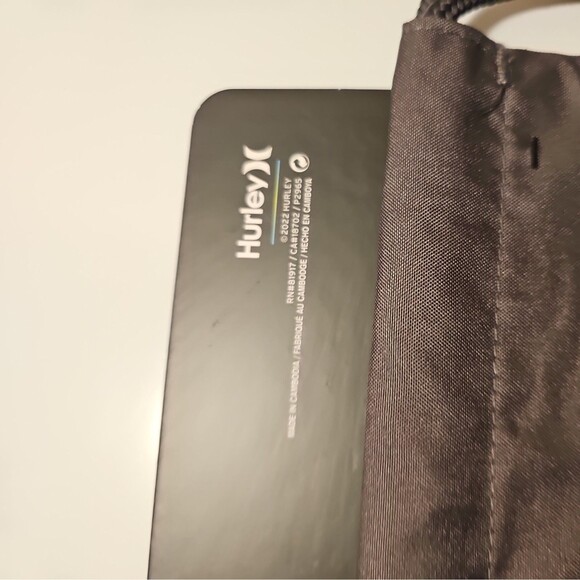 New Hurley Honor Roll Printed Cinch Sack Drawstring Beach Pool Gym Bag - Picture 3 of 4